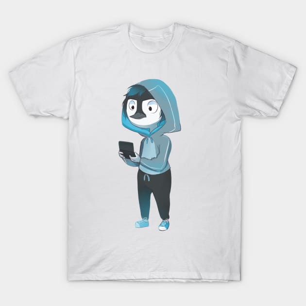 Penguin gamer T-Shirt by annearrt